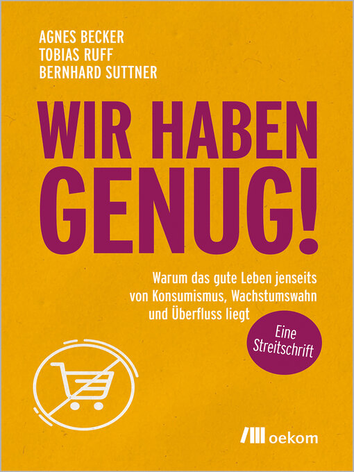 Title details for Wir haben genug! by Tobias Ruff - Wait list